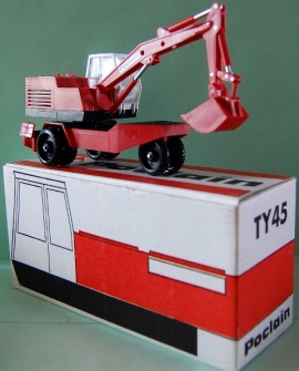 Poclain TY45 pelleteuse sur roues Bourbon 1964 - Miniatures